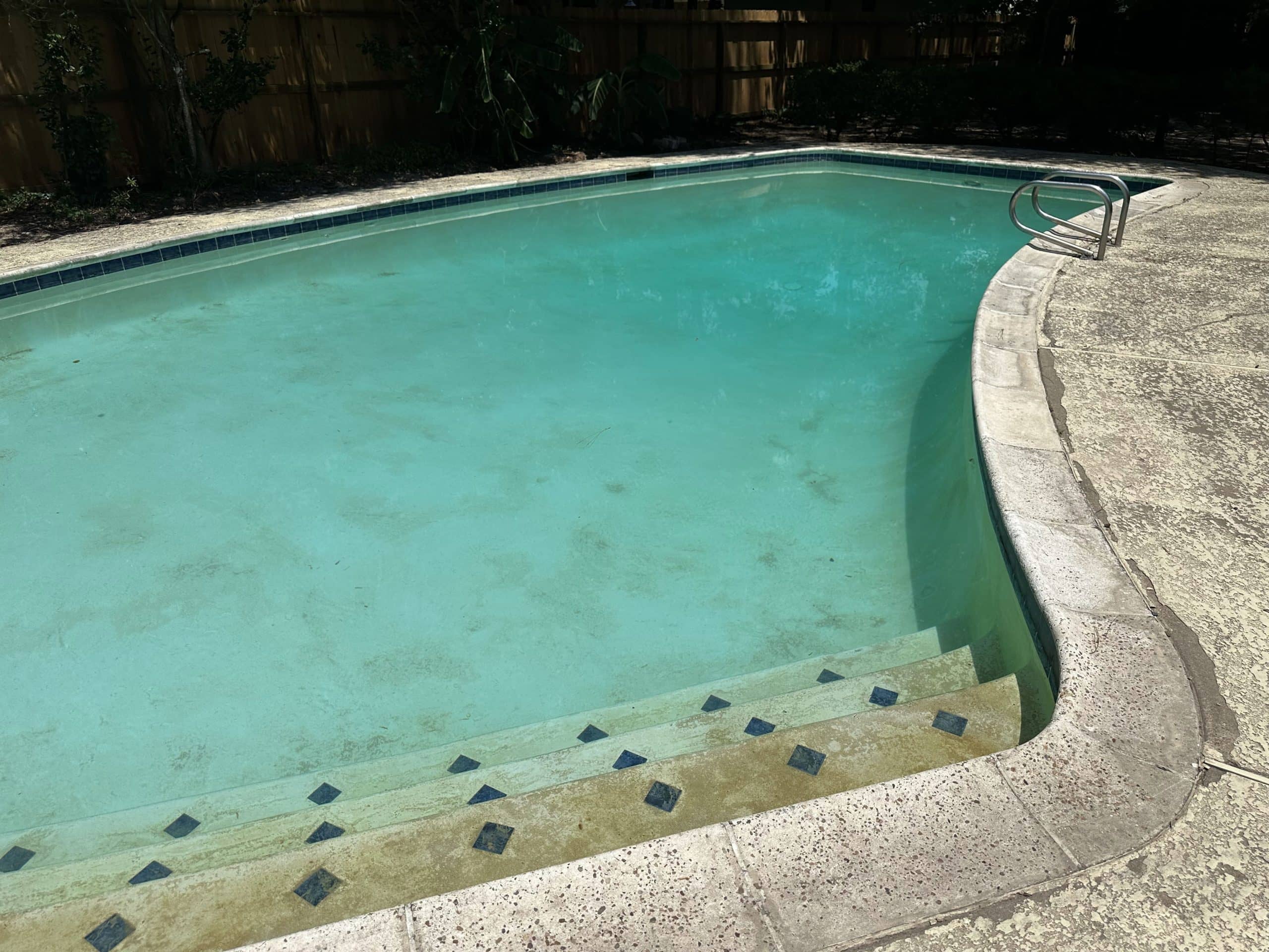 nielsen before picture on a pool renovation